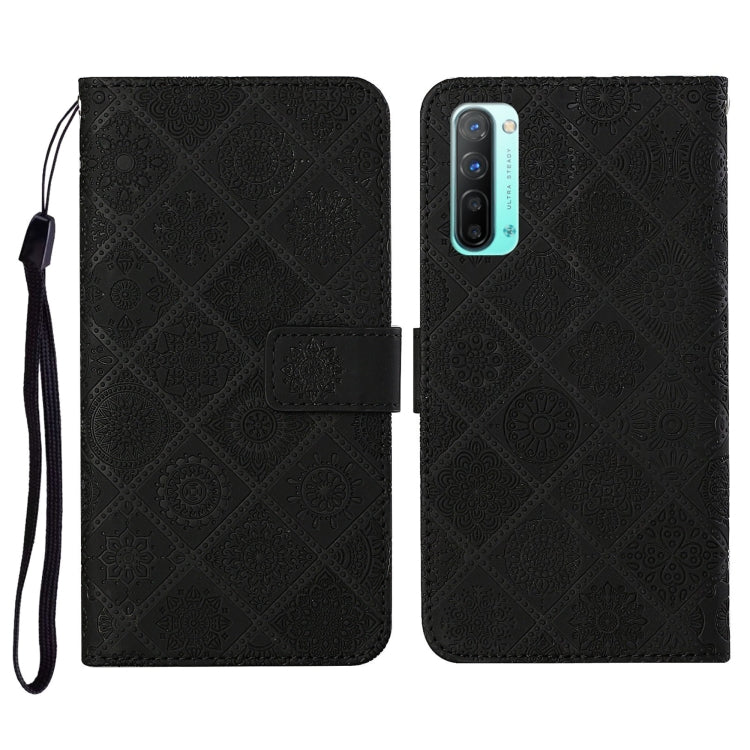 Ethnic Style Embossed Pattern Horizontal Flip Leather Case with Holder & Card Slots & Wallet & Lanyard, For OPPO Reno3, For OPPO Reno4, For OPPO Reno4 Lite