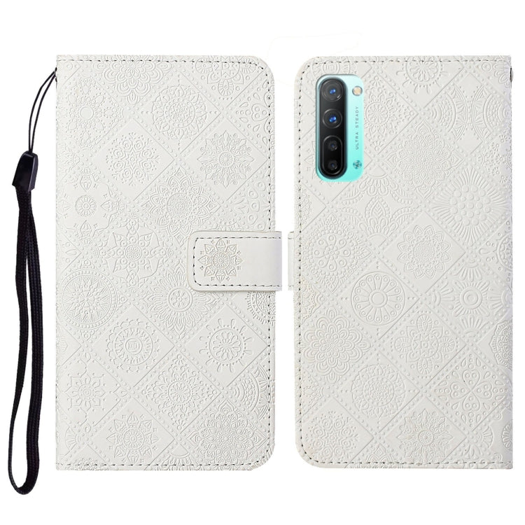 Ethnic Style Embossed Pattern Horizontal Flip Leather Case with Holder & Card Slots & Wallet & Lanyard, For OPPO Reno3, For OPPO Reno4, For OPPO Reno4 Lite