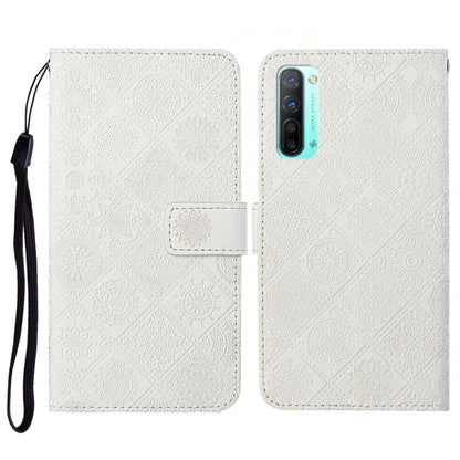 Ethnic Style Embossed Pattern Horizontal Flip Leather Case with Holder & Card Slots & Wallet & Lanyard, For OPPO Reno3, For OPPO Reno4, For OPPO Reno4 Lite