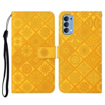 Ethnic Style Embossed Pattern Horizontal Flip Leather Case with Holder & Card Slots & Wallet & Lanyard, For OPPO Reno3, For OPPO Reno4, For OPPO Reno4 Lite