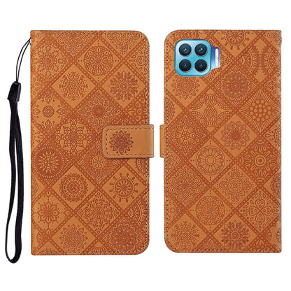 Ethnic Style Embossed Pattern Horizontal Flip Leather Case with Holder & Card Slots & Wallet & Lanyard, For OPPO Reno3, For OPPO Reno4, For OPPO Reno4 Lite