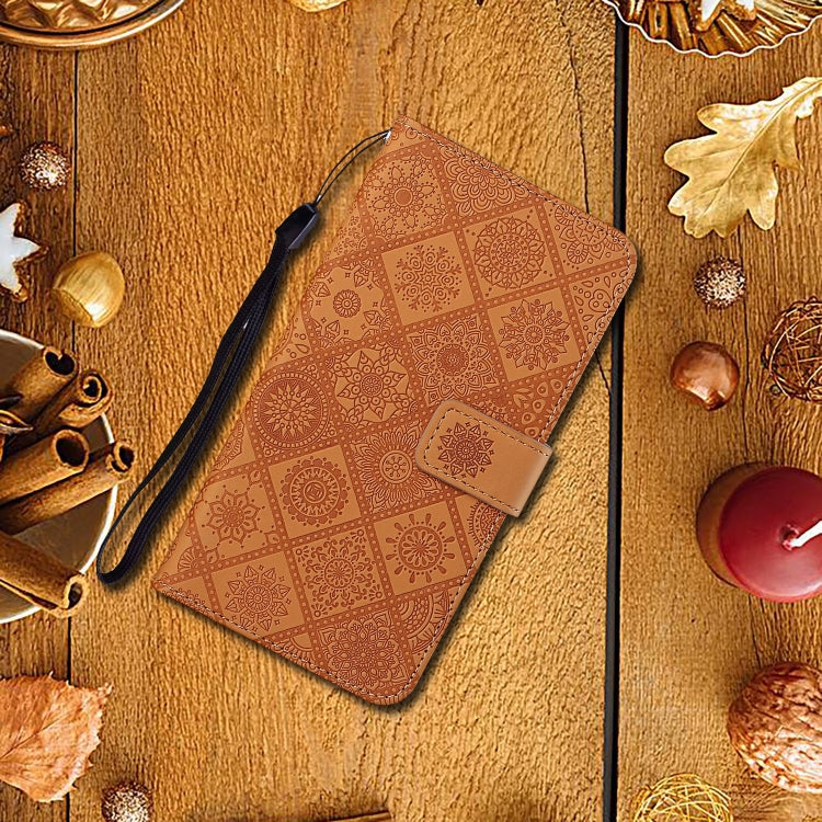 Ethnic Style Embossed Pattern Horizontal Flip Leather Case with Holder & Card Slots & Wallet & Lanyard, For OPPO Reno4 Pro
