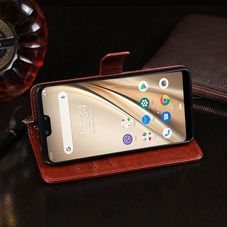 idewei Crazy Horse Texture Horizontal Flip Leather Case with Holder & Card Slots & Wallet, For Fujitsu Arrows RX, For OPPO Reno5 5G, For OPPO Reno5 Pro 5G