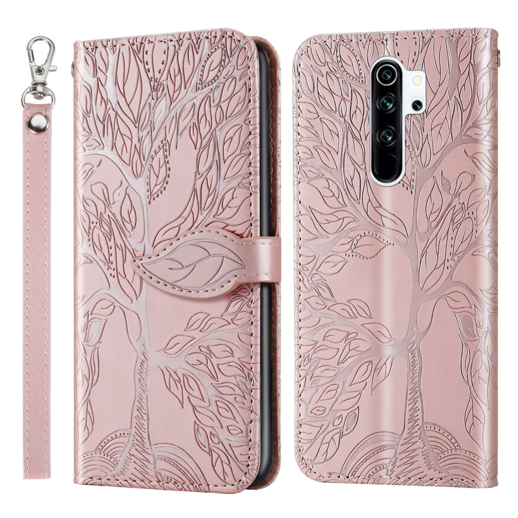 Life of Tree Embossing Pattern Horizontal Flip Leather Case with Holder & Card Slot & Wallet & Photo Frame & Lanyard, For Xiaomi Poco M2, For Xiaomi Poco M2 Pro, For Xiaomi Redmi 9, For Xiaomi Redmi 9A