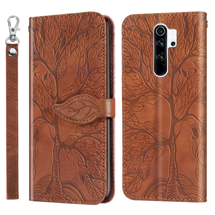 Life of Tree Embossing Pattern Horizontal Flip Leather Case with Holder & Card Slot & Wallet & Photo Frame & Lanyard, For Xiaomi Poco M2, For Xiaomi Poco M2 Pro, For Xiaomi Redmi 9, For Xiaomi Redmi 9A