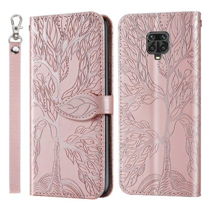 Life of Tree Embossing Pattern Horizontal Flip Leather Case with Holder & Card Slot & Wallet & Photo Frame & Lanyard, For Xiaomi Poco M2, For Xiaomi Poco M2 Pro, For Xiaomi Redmi 9, For Xiaomi Redmi 9A