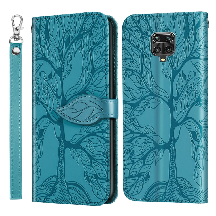 Life of Tree Embossing Pattern Horizontal Flip Leather Case with Holder & Card Slot & Wallet & Photo Frame & Lanyard, For Xiaomi Poco M2, For Xiaomi Poco M2 Pro, For Xiaomi Redmi 9, For Xiaomi Redmi 9A