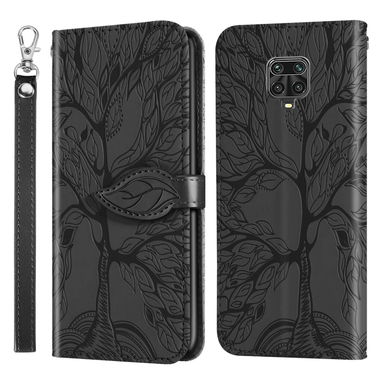 Life of Tree Embossing Pattern Horizontal Flip Leather Case with Holder & Card Slot & Wallet & Photo Frame & Lanyard, For Xiaomi Poco M2, For Xiaomi Poco M2 Pro, For Xiaomi Redmi 9, For Xiaomi Redmi 9A