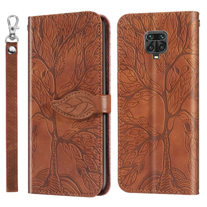 Life of Tree Embossing Pattern Horizontal Flip Leather Case with Holder & Card Slot & Wallet & Photo Frame & Lanyard, For Xiaomi Poco M2, For Xiaomi Poco M2 Pro, For Xiaomi Redmi 9, For Xiaomi Redmi 9A