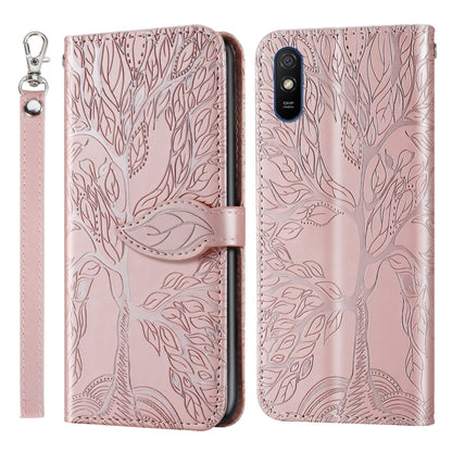 Life of Tree Embossing Pattern Horizontal Flip Leather Case with Holder & Card Slot & Wallet & Photo Frame & Lanyard, For Xiaomi Poco M2, For Xiaomi Poco M2 Pro, For Xiaomi Redmi 9, For Xiaomi Redmi 9A
