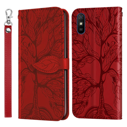 Life of Tree Embossing Pattern Horizontal Flip Leather Case with Holder & Card Slot & Wallet & Photo Frame & Lanyard, For Xiaomi Poco M2, For Xiaomi Poco M2 Pro, For Xiaomi Redmi 9, For Xiaomi Redmi 9A