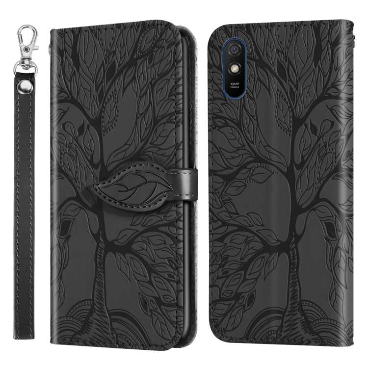 Life of Tree Embossing Pattern Horizontal Flip Leather Case with Holder & Card Slot & Wallet & Photo Frame & Lanyard, For Xiaomi Poco M2, For Xiaomi Poco M2 Pro, For Xiaomi Redmi 9, For Xiaomi Redmi 9A