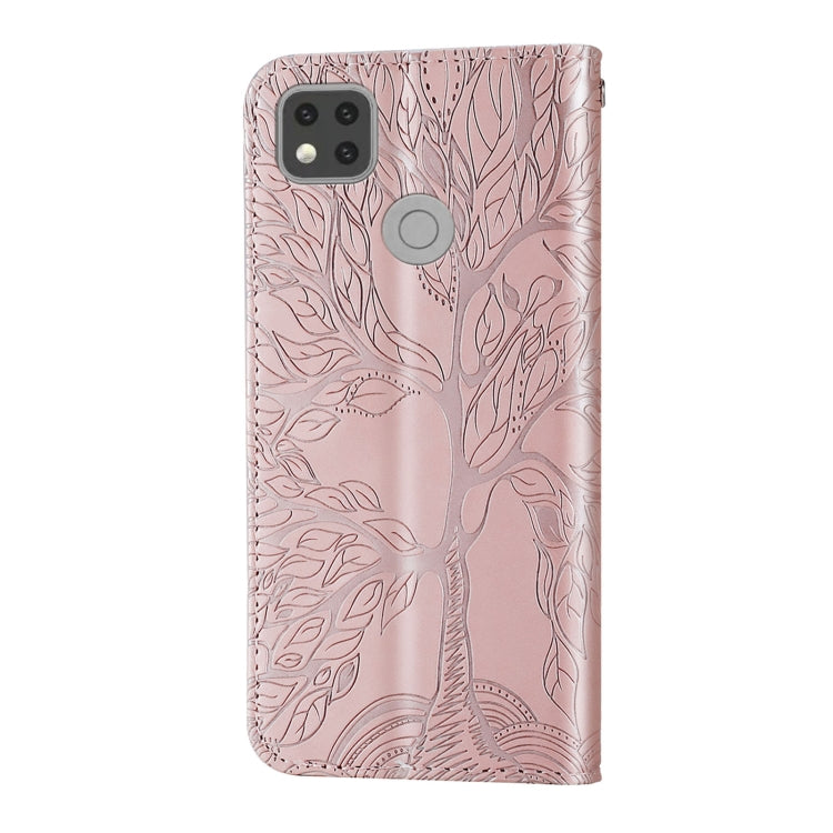 Life of Tree Embossing Pattern Horizontal Flip Leather Case with Holder & Card Slot & Wallet & Photo Frame & Lanyard, For Xiaomi Redmi 9C, For Xiaomi Mi 10 Lite 5G, For Xiaomi Poco X3