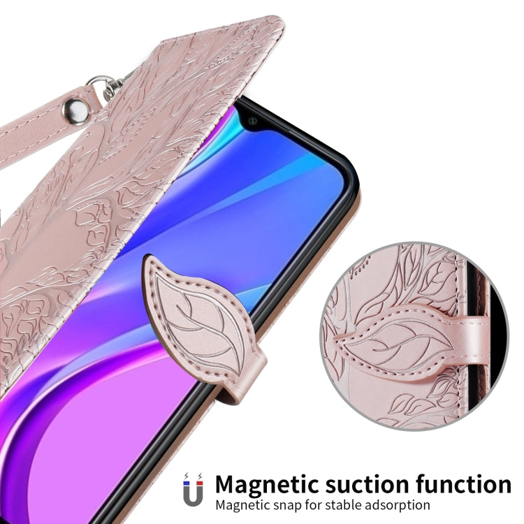 Life of Tree Embossing Pattern Horizontal Flip Leather Case with Holder & Card Slot & Wallet & Photo Frame & Lanyard, For Xiaomi Redmi 9C, For Xiaomi Mi 10 Lite 5G, For Xiaomi Poco X3