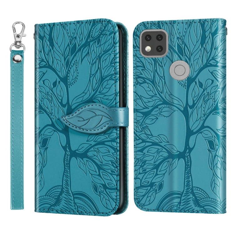 Life of Tree Embossing Pattern Horizontal Flip Leather Case with Holder & Card Slot & Wallet & Photo Frame & Lanyard, For Xiaomi Redmi 9C, For Xiaomi Mi 10 Lite 5G, For Xiaomi Poco X3