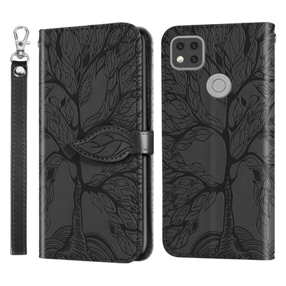 Life of Tree Embossing Pattern Horizontal Flip Leather Case with Holder & Card Slot & Wallet & Photo Frame & Lanyard, For Xiaomi Redmi 9C, For Xiaomi Mi 10 Lite 5G, For Xiaomi Poco X3