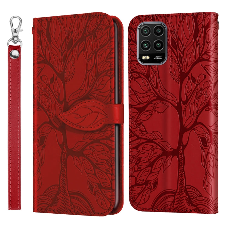Life of Tree Embossing Pattern Horizontal Flip Leather Case with Holder & Card Slot & Wallet & Photo Frame & Lanyard, For Xiaomi Redmi 9C, For Xiaomi Mi 10 Lite 5G, For Xiaomi Poco X3
