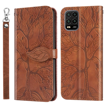 Life of Tree Embossing Pattern Horizontal Flip Leather Case with Holder & Card Slot & Wallet & Photo Frame & Lanyard, For Xiaomi Redmi 9C, For Xiaomi Mi 10 Lite 5G, For Xiaomi Poco X3