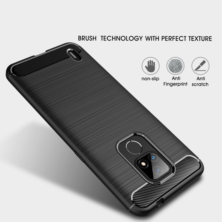 Brushed Texture Carbon Fiber TPU Case, For Motorola Moto E7 (2020), For OnePlus 9 Pro, For OnePlus 9