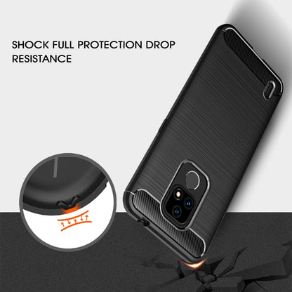 Brushed Texture Carbon Fiber TPU Case, For Motorola Moto E7 (2020), For OnePlus 9 Pro, For OnePlus 9