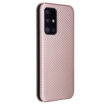 Carbon Fiber Texture Magnetic Horizontal Flip TPU + PC + PU Leather Case with Card Slot, For Samsung Galaxy A52 5G, For Samsung Galaxy A72 5G, For OPPO Reno5 Pro 5G, For Cubot X30
