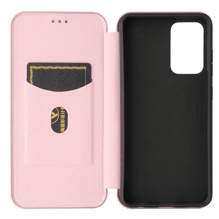 Carbon Fiber Texture Magnetic Horizontal Flip TPU + PC + PU Leather Case with Card Slot, For Samsung Galaxy A52 5G, For Samsung Galaxy A72 5G, For OPPO Reno5 Pro 5G, For Cubot X30