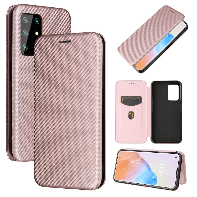 Carbon Fiber Texture Magnetic Horizontal Flip TPU + PC + PU Leather Case with Card Slot, For Samsung Galaxy A52 5G, For Samsung Galaxy A72 5G, For OPPO Reno5 Pro 5G, For Cubot X30
