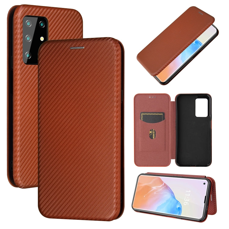 Carbon Fiber Texture Magnetic Horizontal Flip TPU + PC + PU Leather Case with Card Slot, For Samsung Galaxy A52 5G, For Samsung Galaxy A72 5G, For OPPO Reno5 Pro 5G, For Cubot X30