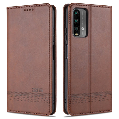 AZNS Magnetic Calf Texture Horizontal Flip Leather Case with Card Slots & Holder & Wallet, For Xiaomi Poco M3, For Xiaomi Redmi Note 9, For Oppo A73(4G)2020, For Oppo F17, For Oppo A92s