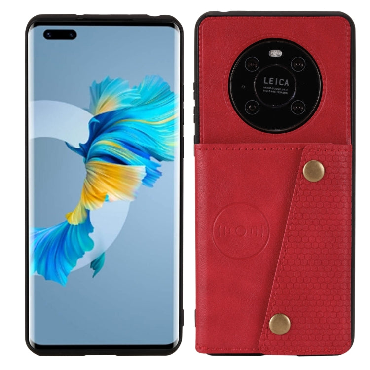 Double Buckle PU + TPU Shockproof Magnetic Protective Case with Card Slot & Holder, For Huawei Mate 40, For Huawei Mate 40 Pro, For Samsung Galaxy A12, For Samsung Galaxy A52 5G / 4G, For Samsung Galaxy A72 5G / 4G