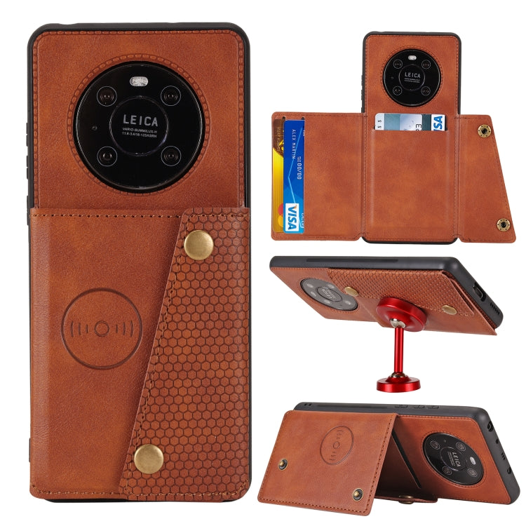 Double Buckle PU + TPU Shockproof Magnetic Protective Case with Card Slot & Holder, For Huawei Mate 40, For Huawei Mate 40 Pro, For Samsung Galaxy A12, For Samsung Galaxy A52 5G / 4G, For Samsung Galaxy A72 5G / 4G