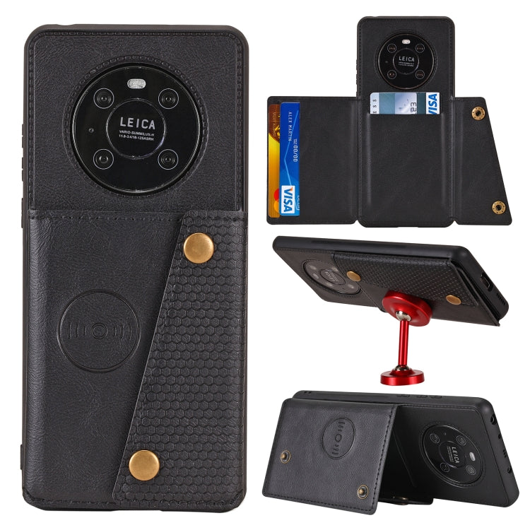 Double Buckle PU + TPU Shockproof Magnetic Protective Case with Card Slot & Holder, For Huawei Mate 40, For Huawei Mate 40 Pro, For Samsung Galaxy A12, For Samsung Galaxy A52 5G / 4G, For Samsung Galaxy A72 5G / 4G