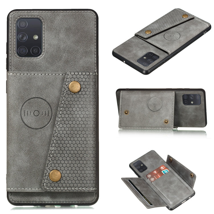 Double Buckle PU + TPU Shockproof Magnetic Protective Case with Card Slot & Holder, For Huawei Mate 40, For Huawei Mate 40 Pro, For Samsung Galaxy A12, For Samsung Galaxy A52 5G / 4G, For Samsung Galaxy A72 5G / 4G