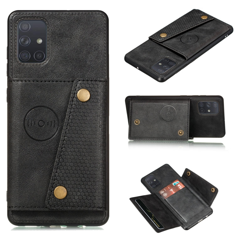 Double Buckle PU + TPU Shockproof Magnetic Protective Case with Card Slot & Holder, For Huawei Mate 40, For Huawei Mate 40 Pro, For Samsung Galaxy A12, For Samsung Galaxy A52 5G / 4G, For Samsung Galaxy A72 5G / 4G