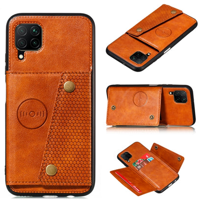 Double Buckle PU + TPU Shockproof Magnetic Protective Case with Card Slot & Holder, For Samsung Galaxy A42 5G