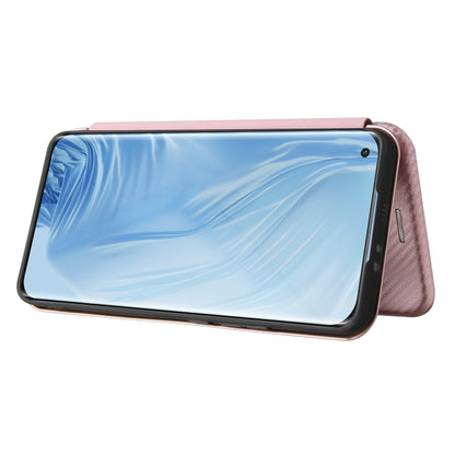 Carbon Fiber Texture Magnetic Horizontal Flip TPU + PC + PU Leather Case with Card Slot, For Xiaomi Mi 11