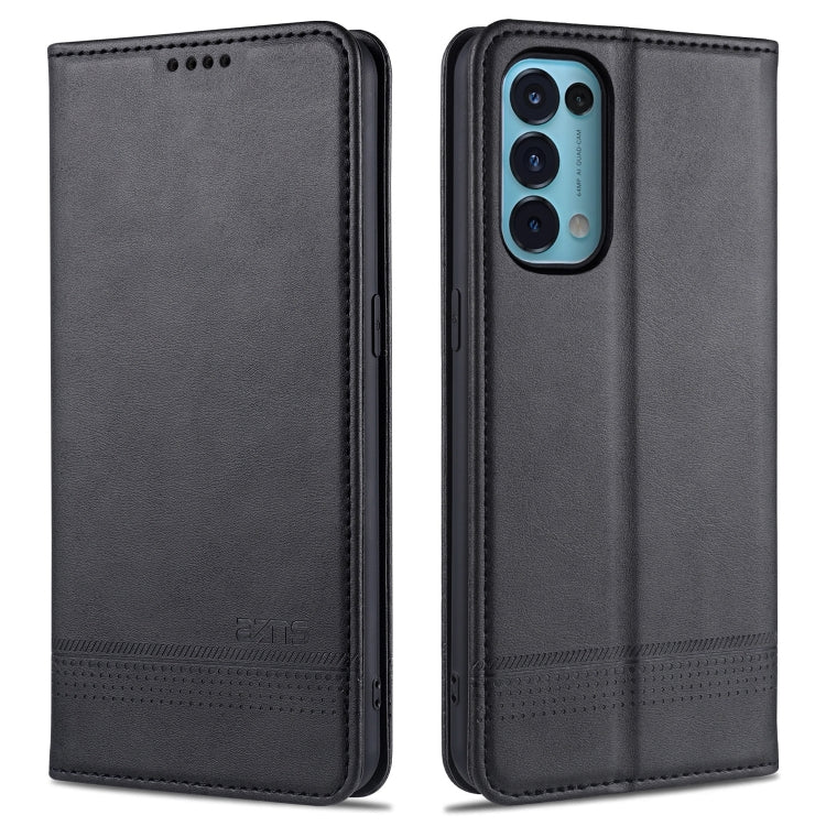 AZNS Magnetic Calf Texture Horizontal Flip Leather Case with Card Slots & Holder & Wallet, For Oppo Reno5 5G, For Oppo Reno5 Pro 5G, For Xiaomi Redmi Note 9 5G