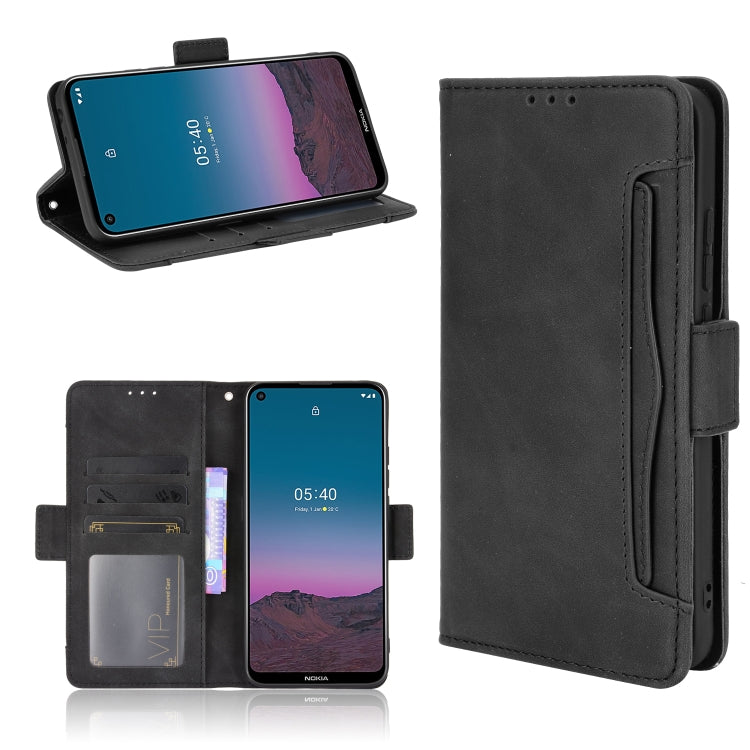 Skin Feel Calf Pattern Horizontal Flip Leather Case with Holder & Card Slots & Photo Frame, For Nokia 5.4