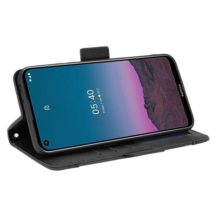 Skin Feel Calf Pattern Horizontal Flip Leather Case with Holder & Card Slots & Photo Frame, For Nokia 5.4
