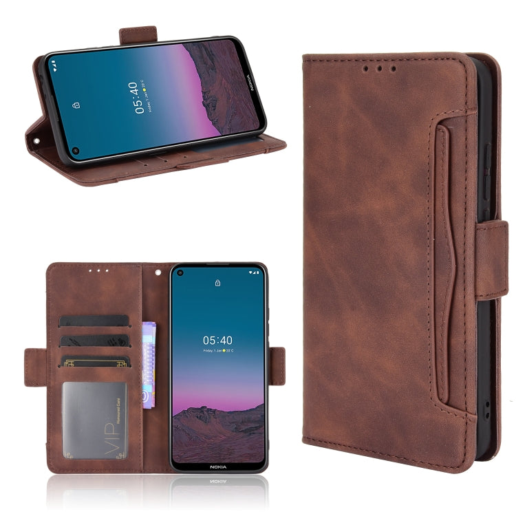 Skin Feel Calf Pattern Horizontal Flip Leather Case with Holder & Card Slots & Photo Frame, For Nokia 5.4