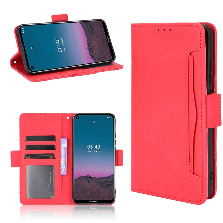 Skin Feel Calf Pattern Horizontal Flip Leather Case with Holder & Card Slots & Photo Frame, For Nokia 5.4