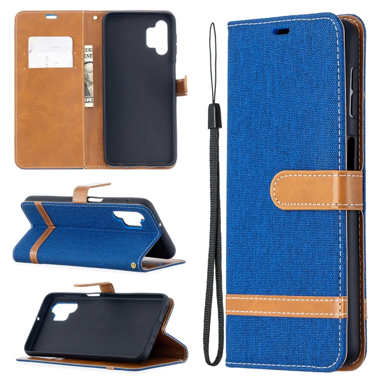Color Matching Denim Texture Horizontal Flip Leather Case with Holder & Card Slots & Wallet & Lanyard, For Xiaomi Poco M3, For Samsung Galaxy A32 5G