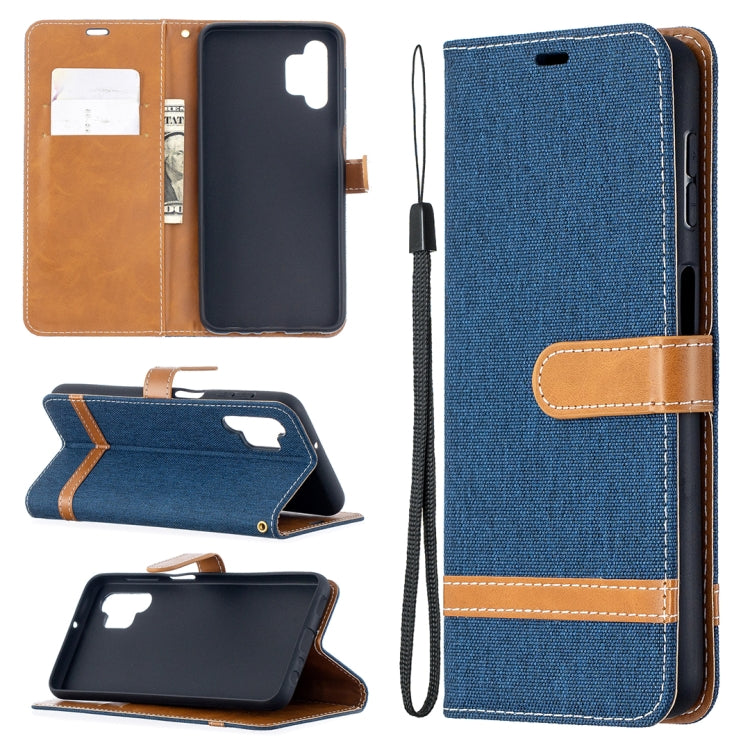 Color Matching Denim Texture Horizontal Flip Leather Case with Holder & Card Slots & Wallet & Lanyard, For Xiaomi Poco M3, For Samsung Galaxy A32 5G
