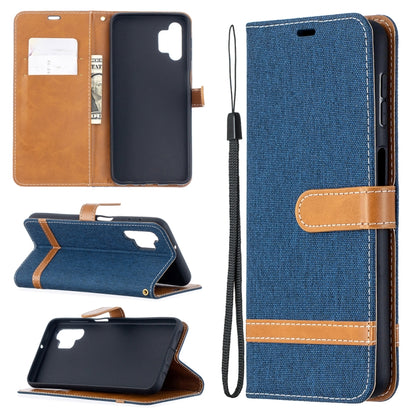 Color Matching Denim Texture Horizontal Flip Leather Case with Holder & Card Slots & Wallet & Lanyard, For Xiaomi Poco M3, For Samsung Galaxy A32 5G