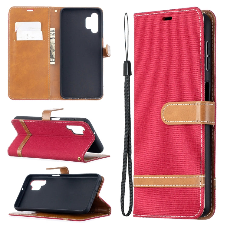 Color Matching Denim Texture Horizontal Flip Leather Case with Holder & Card Slots & Wallet & Lanyard, For Xiaomi Poco M3, For Samsung Galaxy A32 5G