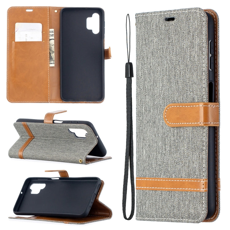 Color Matching Denim Texture Horizontal Flip Leather Case with Holder & Card Slots & Wallet & Lanyard, For Xiaomi Poco M3, For Samsung Galaxy A32 5G
