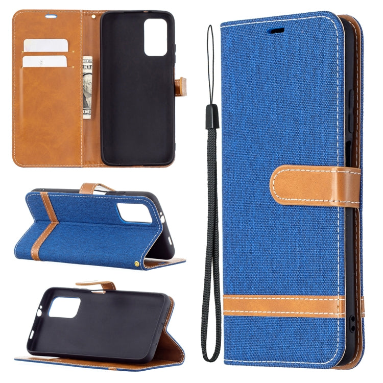 Color Matching Denim Texture Horizontal Flip Leather Case with Holder & Card Slots & Wallet & Lanyard, For Xiaomi Poco M3, For Samsung Galaxy A32 5G