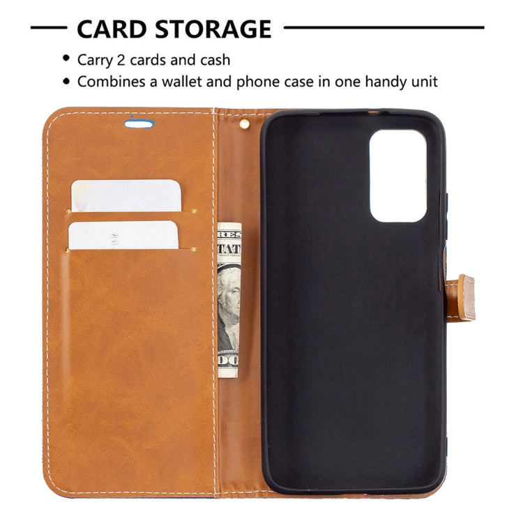Color Matching Denim Texture Horizontal Flip Leather Case with Holder & Card Slots & Wallet & Lanyard, For Xiaomi Poco M3, For Samsung Galaxy A32 5G