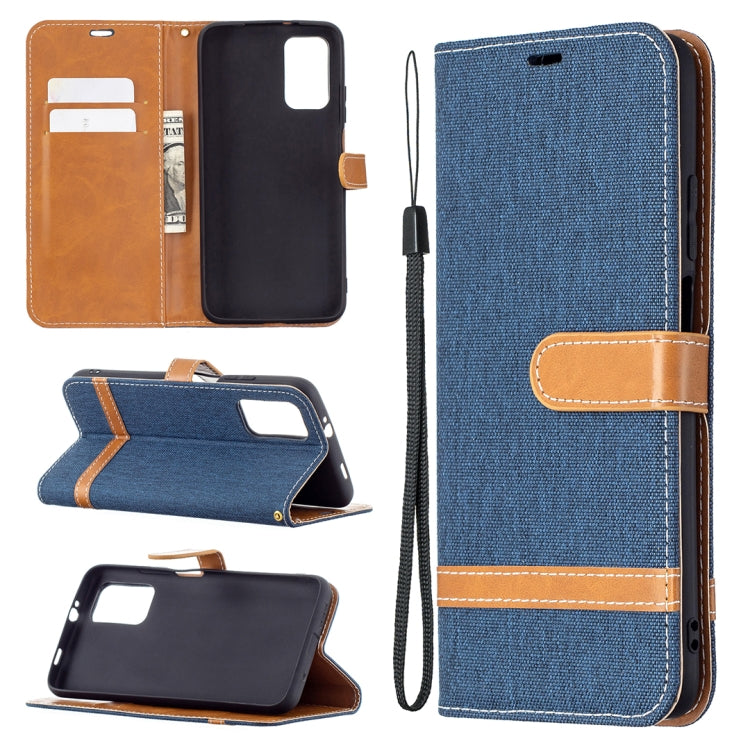Color Matching Denim Texture Horizontal Flip Leather Case with Holder & Card Slots & Wallet & Lanyard, For Xiaomi Poco M3, For Samsung Galaxy A32 5G