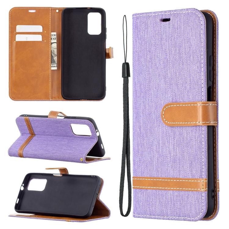 Color Matching Denim Texture Horizontal Flip Leather Case with Holder & Card Slots & Wallet & Lanyard, For Xiaomi Poco M3, For Samsung Galaxy A32 5G
